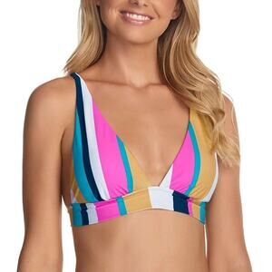 Raisins Belle Mar Miami Tie Back Bikini Swim Top Multi Medium
